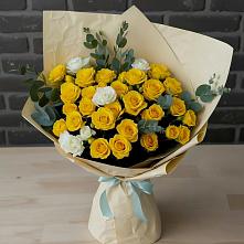 Букет цветов из:  Розы #REPLACE_PRED# Рождественском