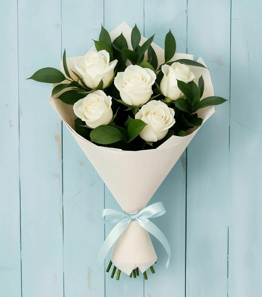 Букет цветов из: Розы в Рождественском