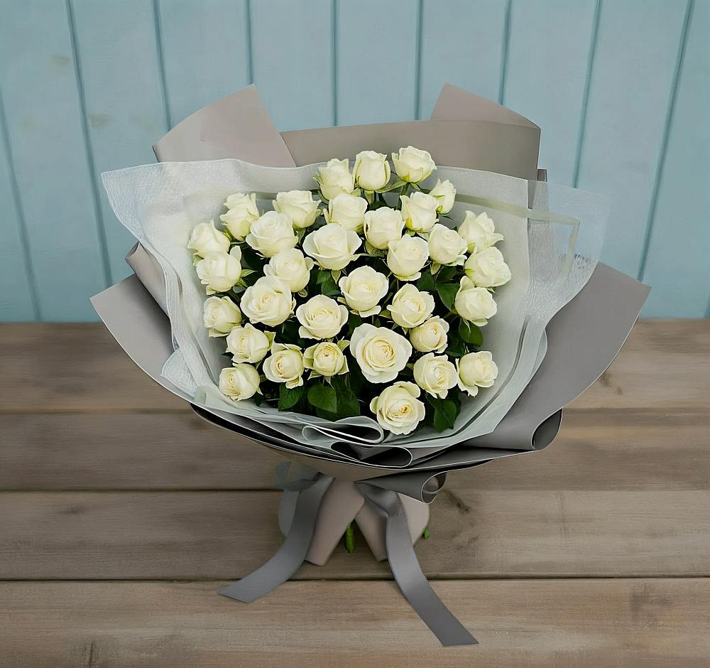 Букет Белоснежная нежность в Рождественском