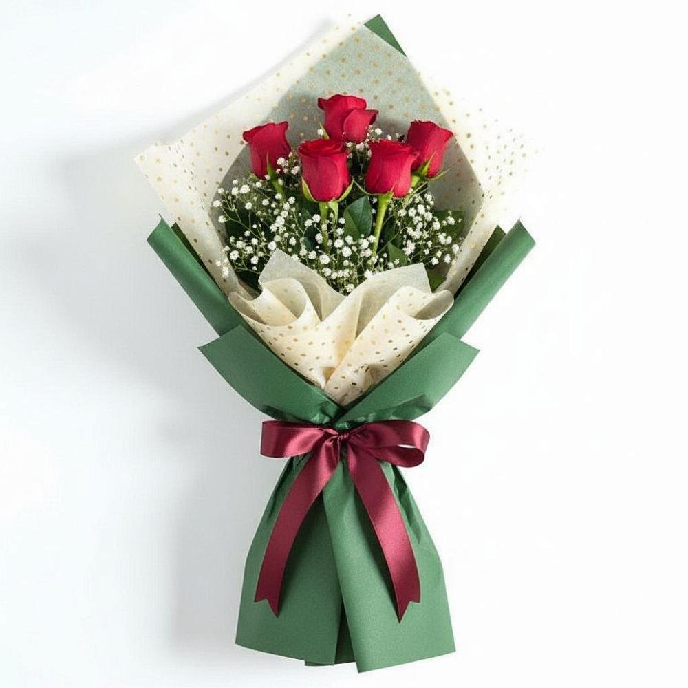 Букет цветов из: Розы в Рождественском