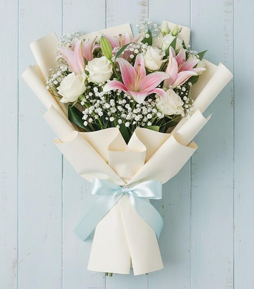 Букет цветов из: Лилии в Рождественском