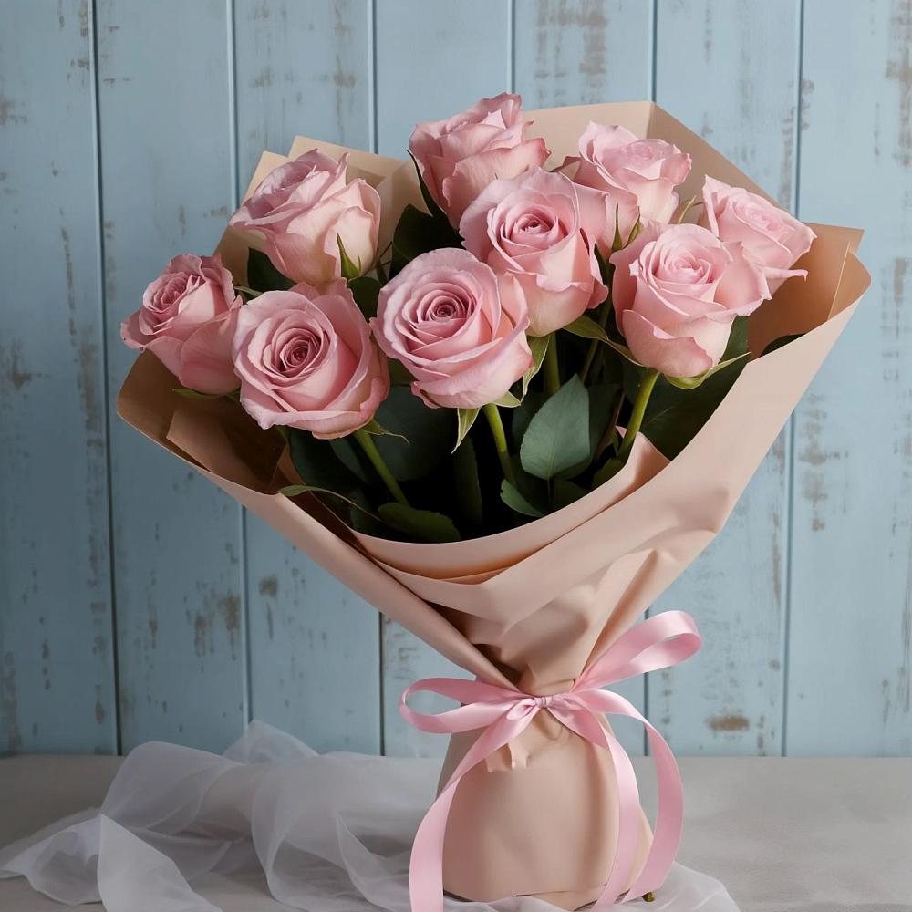 Букет цветов из: Розы в Рождественском