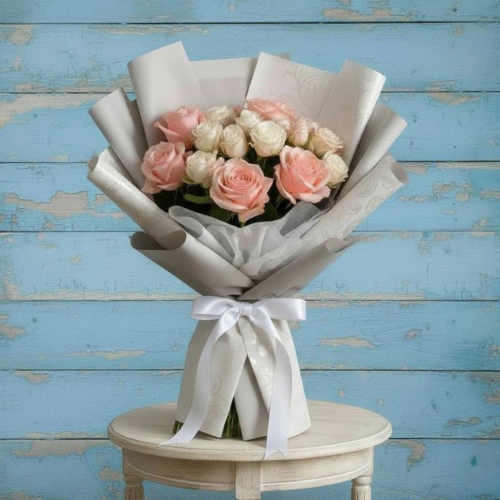 Букет цветов из: Розы в Рождественском