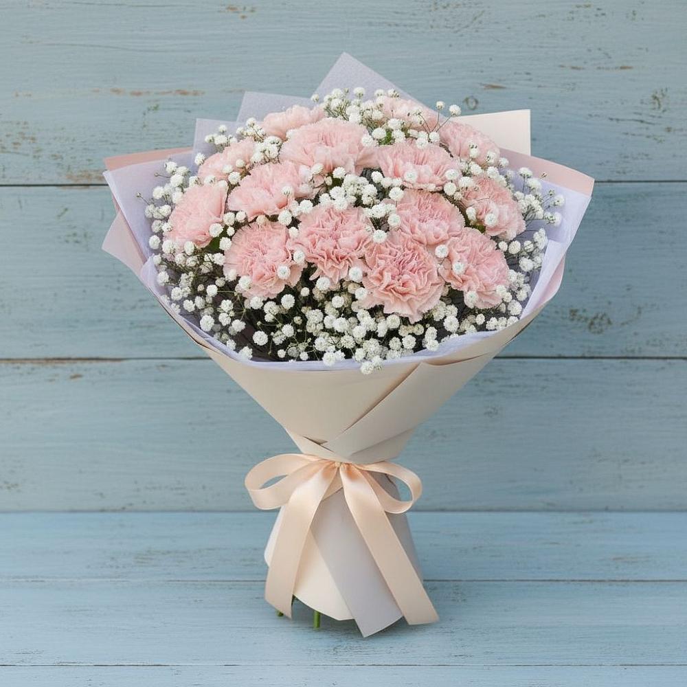 Букет цветов из: Гвоздики в Рождественском