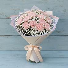 Букет цветов из:  Гвоздики #REPLACE_PRED# Рождественском