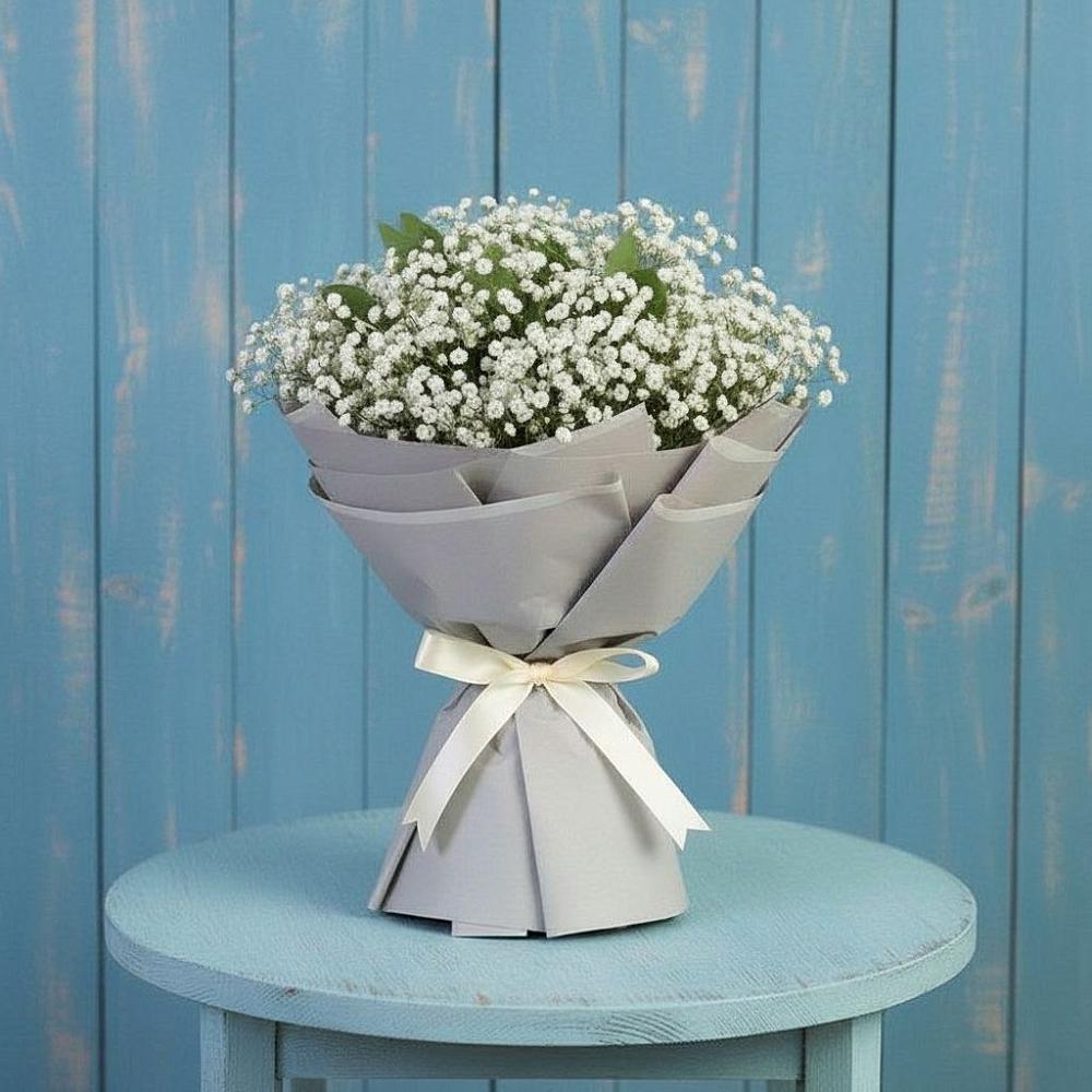 Букет цветов из: Гипсофила в Рождественском