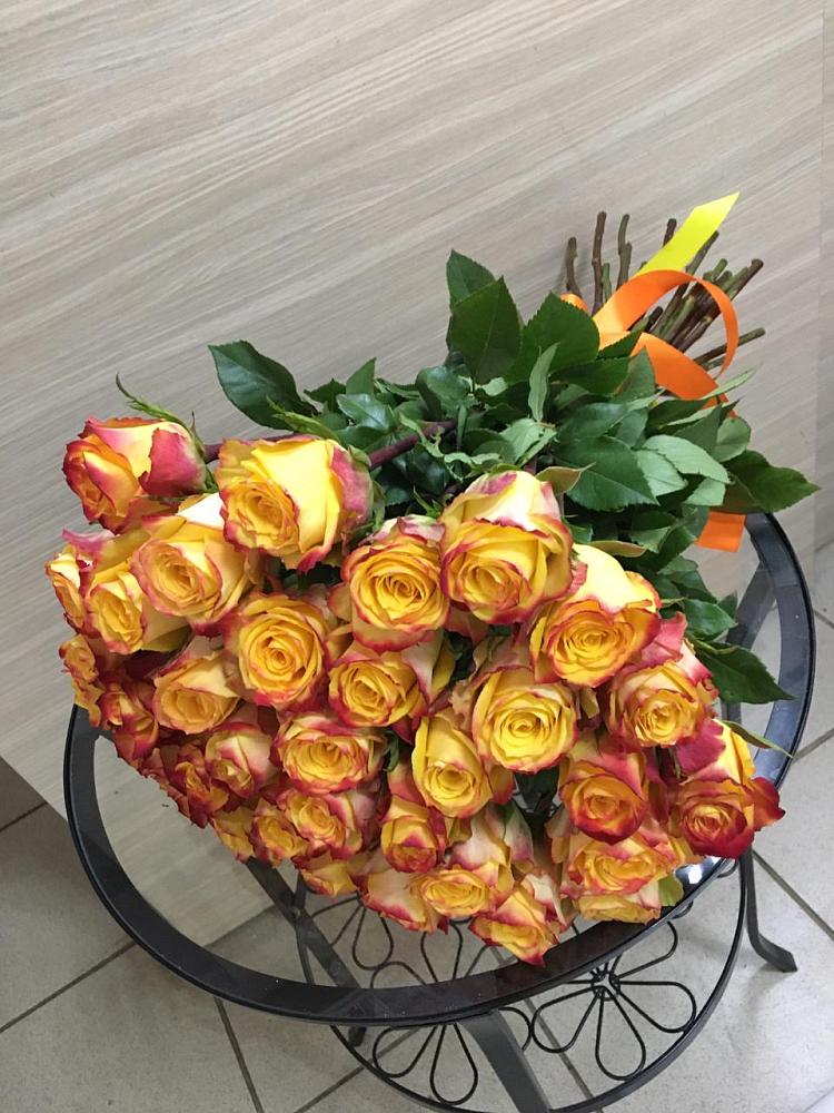 Букет Желтые розы в Рождественском