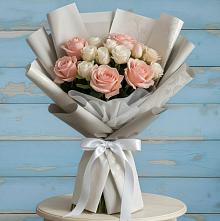 Букет цветов из:  Розы в Рождественском