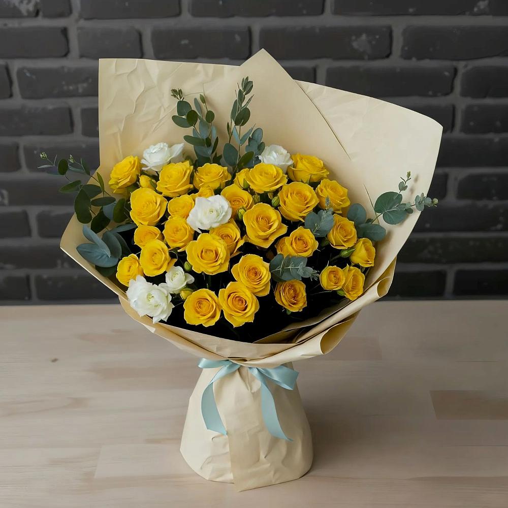 Букет цветов из: Розы в Рождественском