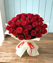 Букет 29 Красных роз в Рождественском