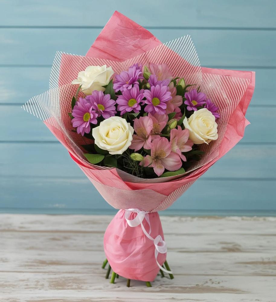 Букет цветов из: Герберы в Рождественском