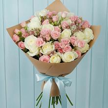 Букет цветов из:  Розы в Рождественском